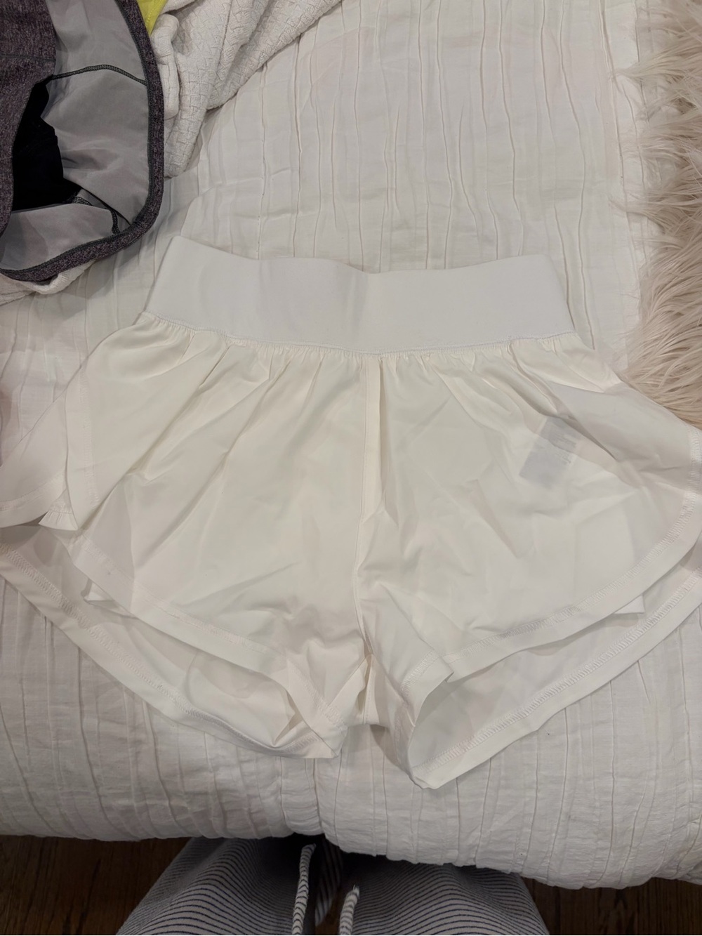 Crewcuts White Athletic Skort-Style Shorts